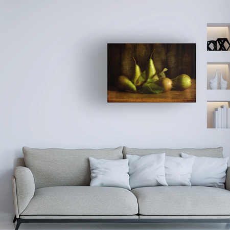Trademark Fine Art Mandy Disher 'Pears Still' Canvas Art, 16x24 1X10330-C1624GG